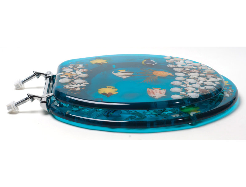 Comfort Seats Aquarium Acrylic Round Toilet Seat & Reviews | Wayfair